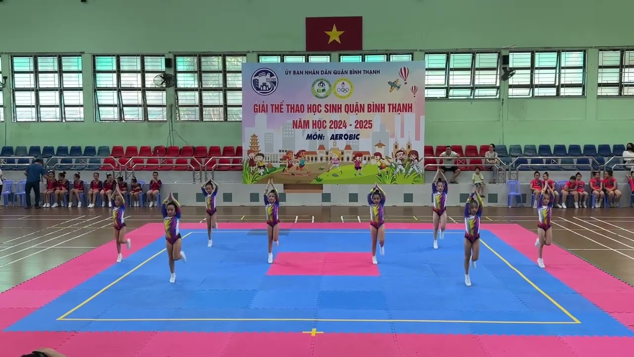 Aerobic Huy Chương Vàng Bài Quy Định (1-3) Giải thể thao HS 2024-2025 trường tiểu học Tô Vĩnh Diện