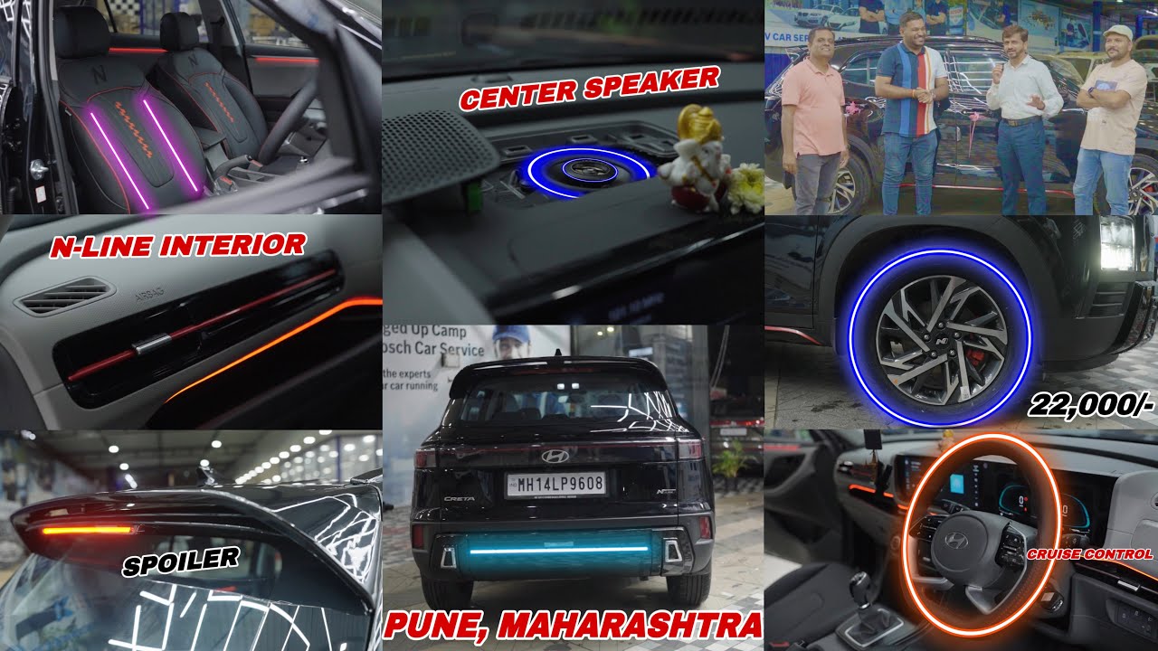 Creta Modification in Pune Maharashtra | creta base model 2024 modified | Creta E to N-Line modified