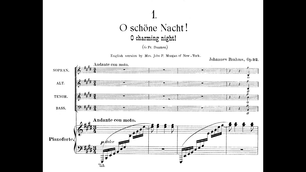 Johannes Brahms - 4 Quartets, Op. 92 (1877-84)
