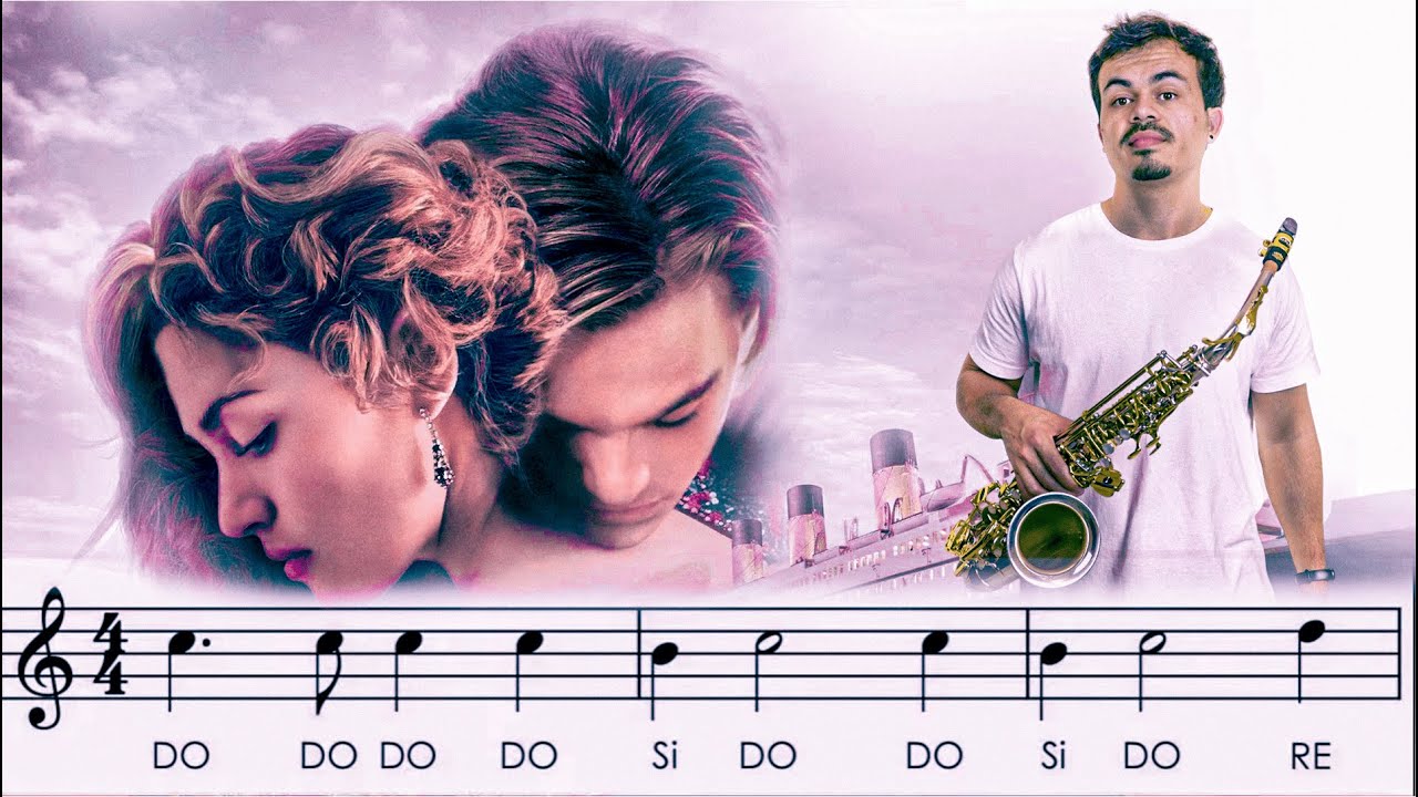 Sax alto - "My Heart Will Go On" (Titanic Theme): partitura com notas.