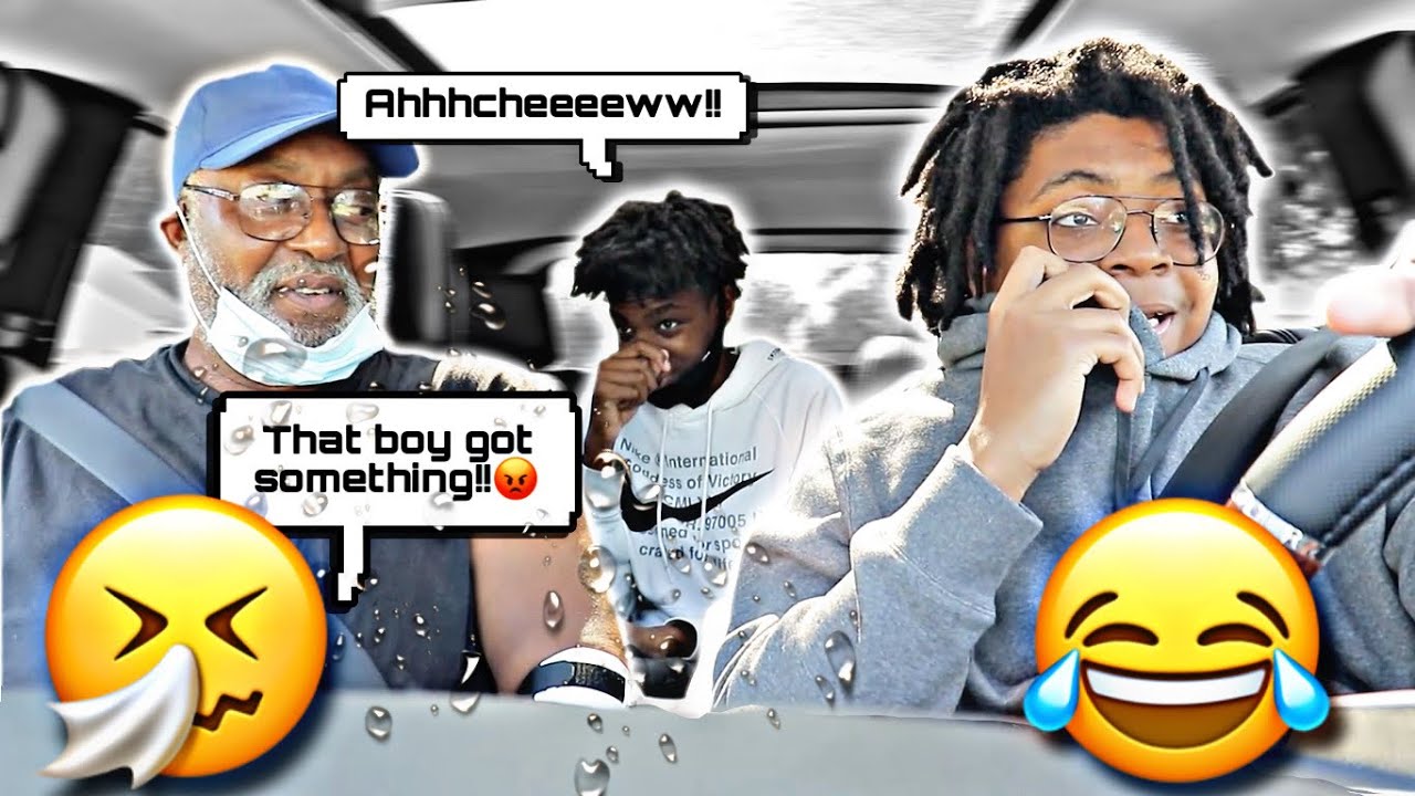 SNEEZING ON MY UNCLE PRANK (SUPER HILARIOUS)
