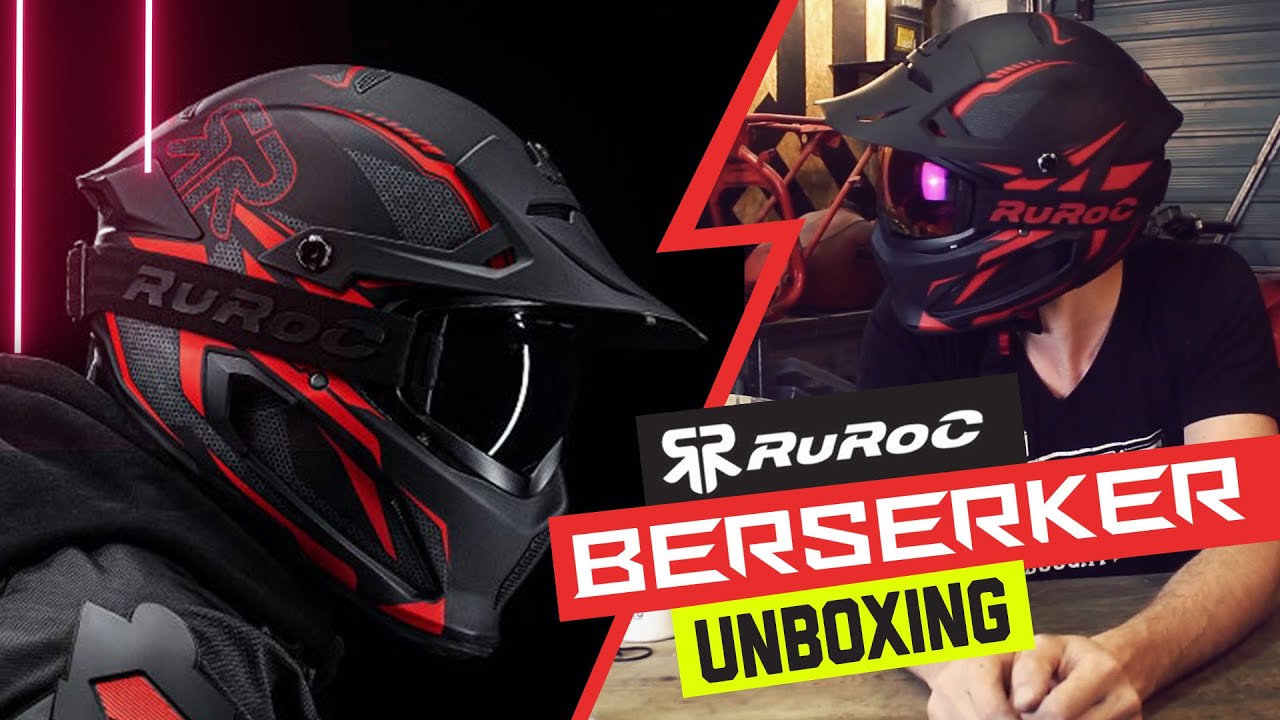 Ruroc Berserker Riot Hellfire Unboxing and Goggle Visor Swapping