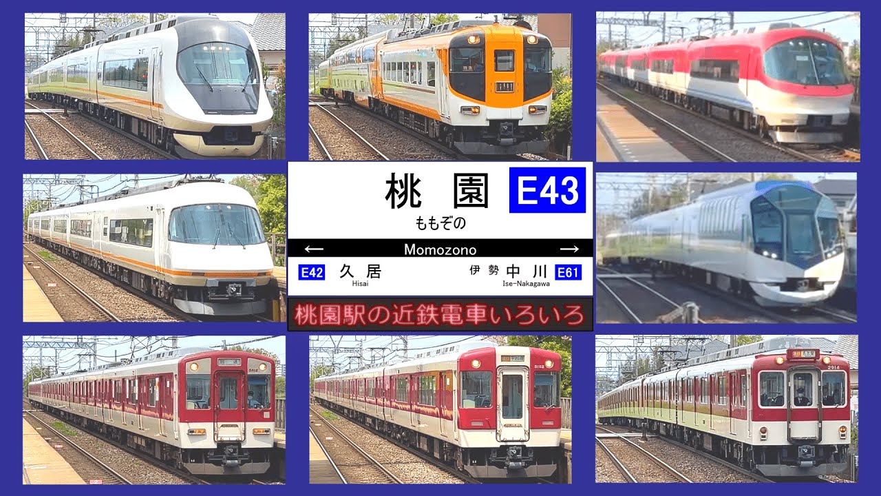 【近鉄電車】桃園駅の近鉄電車いろいろ