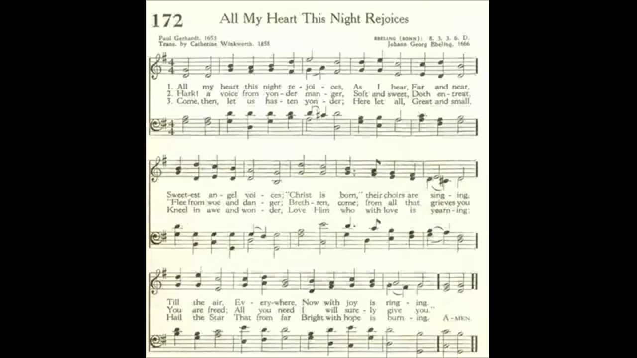 All My Heart This Night Rejoices (Ebeling)