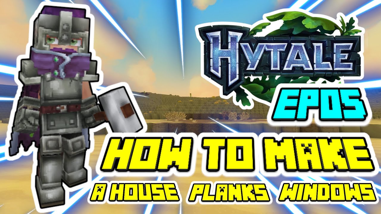Эпизод 05 - Hytale: Как построить дом! Доски, окна, веревка, вывески, двери, строительный мусор!