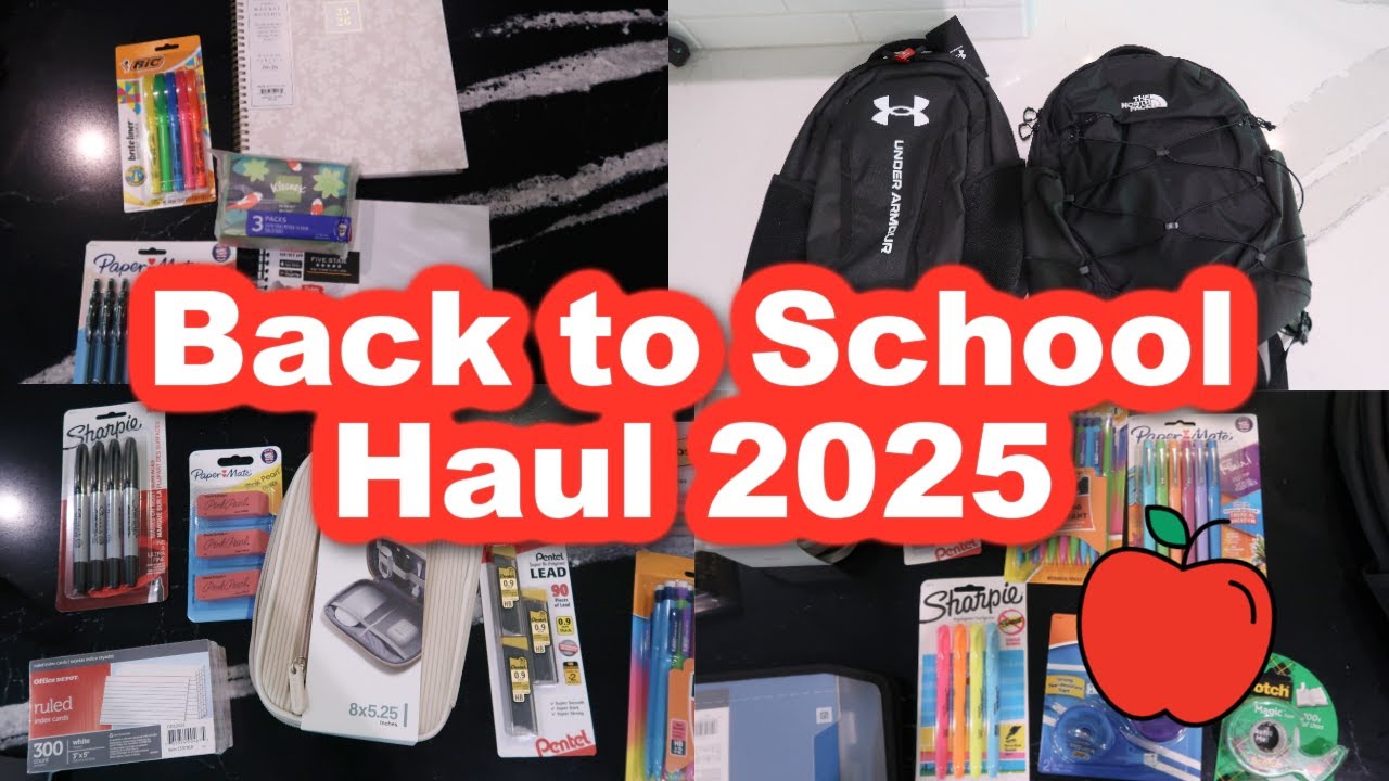 BACK TO SCHOOL HAUL 2025 | SCHOOL SUPPLIES 2025 | TARGET HAUL | AMAZON HAUL