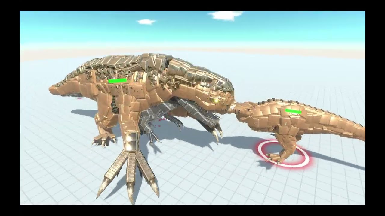 Animal Revolt Battle Simulator What if Rexy Fight Against D-Rex Mods in the Description