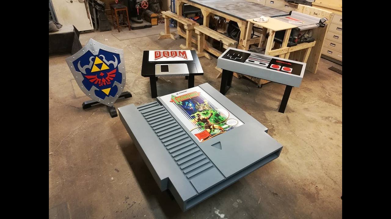 Gaming Furniture Ideas // How I Made A Giant NES Coffee Table (Castlevania)