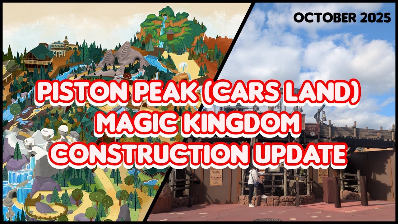 Cars Land Construction Update October 2025