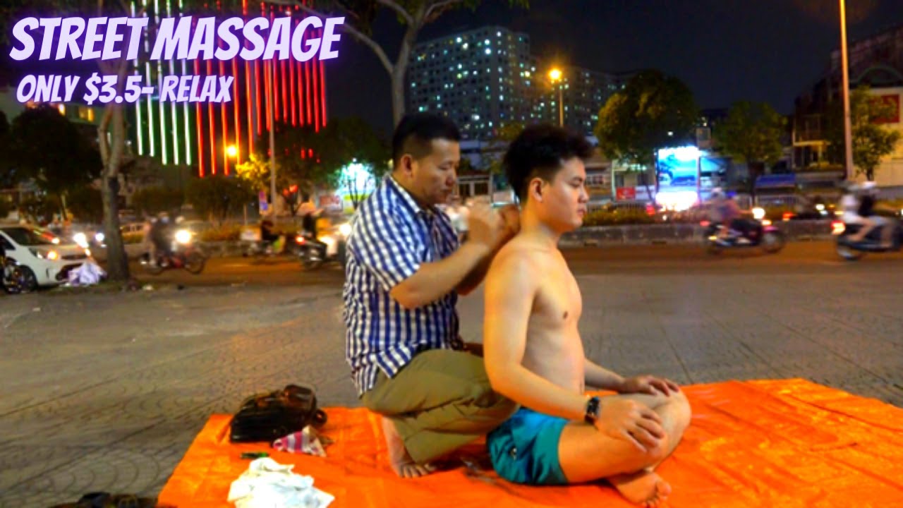 [ASMR] BEST STREET MASSAGE $3.5- Excellent massage techniques to help you relax & have a deep sleep