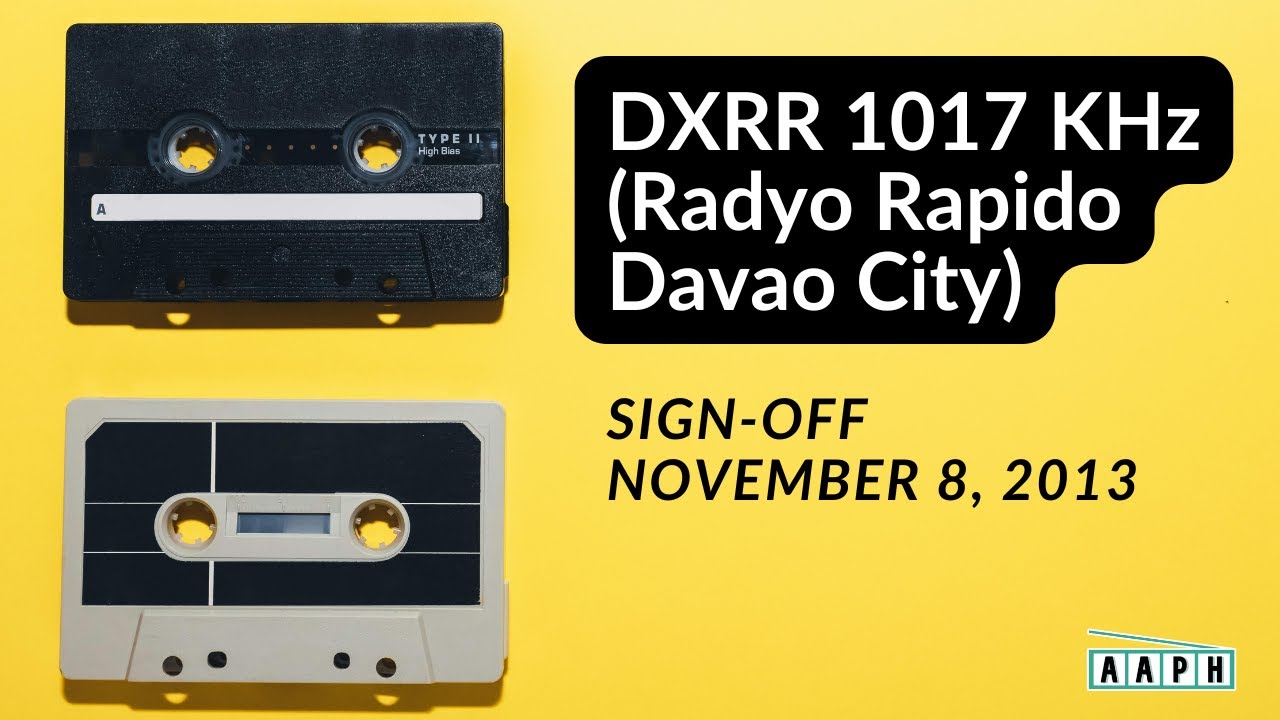 DXRR 1017 KHz (Radyo Rapido Davao) | Sign-off | November 8, 2013