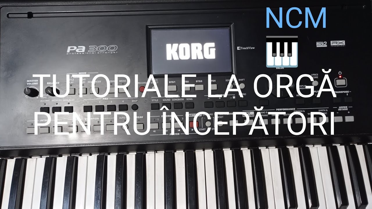 TUTORIAL - SUS PE CULMEA DEALULUI ( Sofia Vicoveanca. ) TUTORIALE LA ORGĂ 🎹