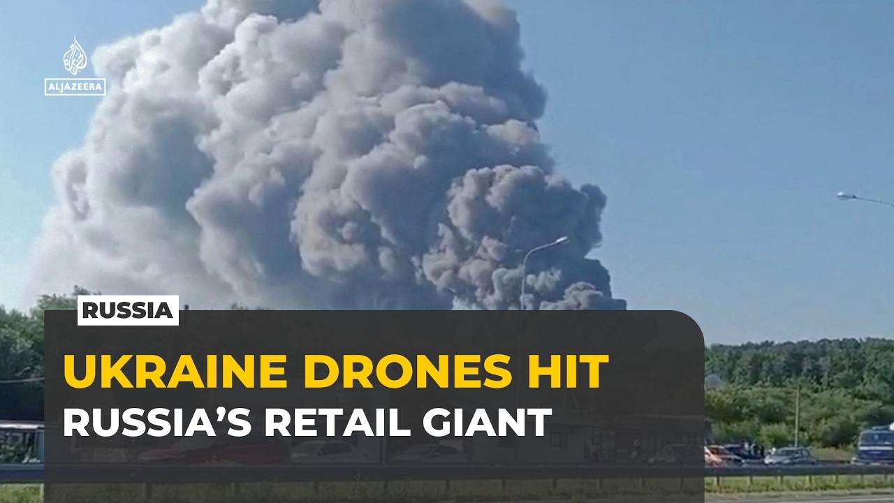 Wildberries warehouse burns near St Petersburg after Ukrainian drone strike