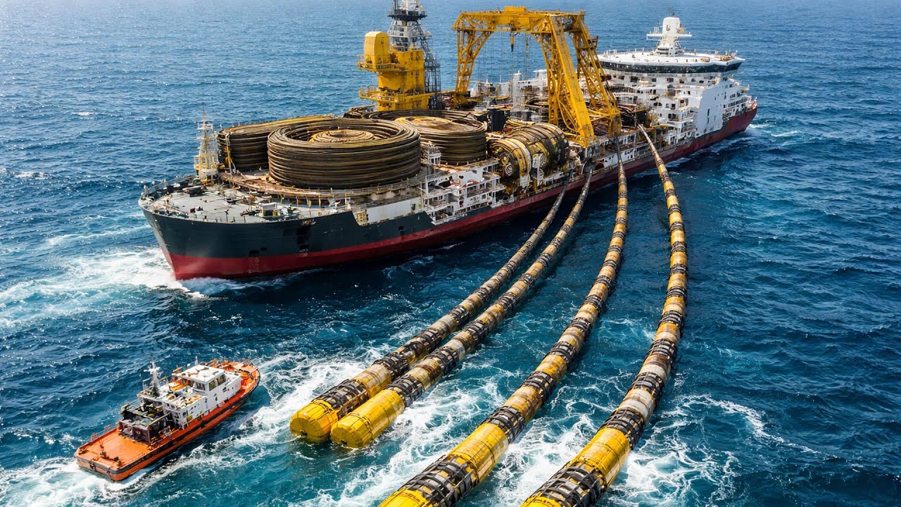 Cómo se Tendieron 15.000 km de Cables Submarinos por los Océanos (Proceso Completo)