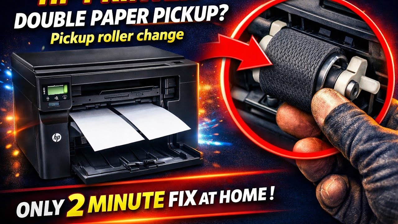 How to fix double paper pickup problem | Double Paper Pickup | Pickup roller Change.