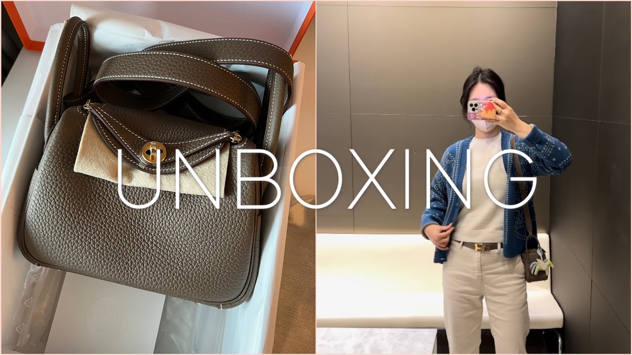 [unboxing] (Eng Sub.) 에르메스 미니린디 에토프 금장🥹 미니린디vs미니에블린 | Hermes Mini Rindy 19 | 에르메스 가방 언박싱