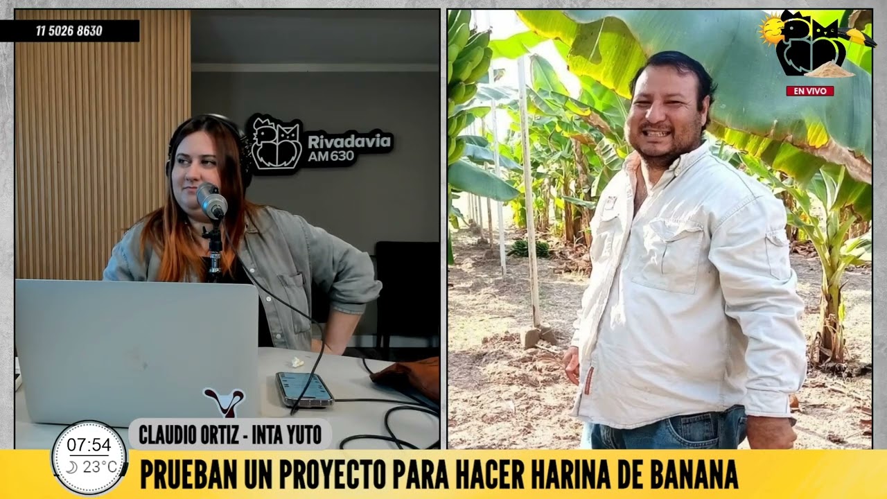 #RivadaviaAgro | GENTE QUE HACE: Transforman bananas de descarte en harina sin gluten para hacer pan