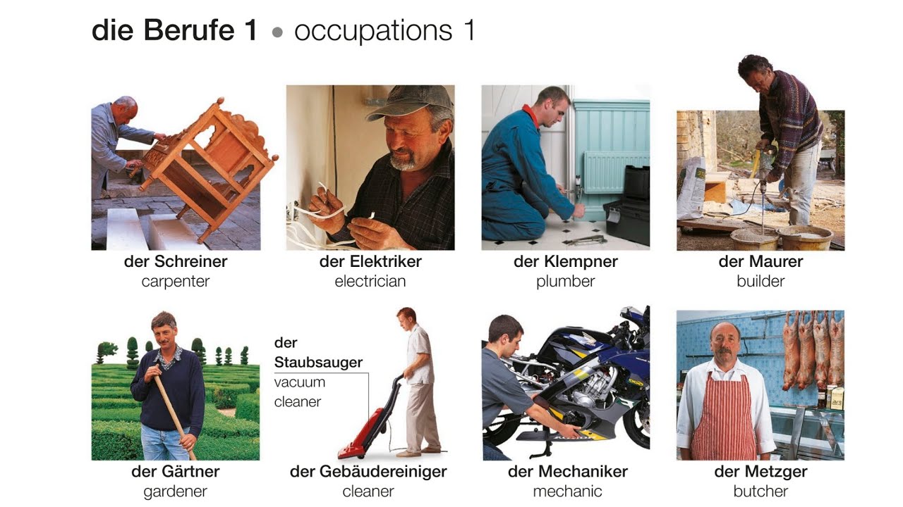 Die Berufe 1 | Deutsch lernen || Learn German |