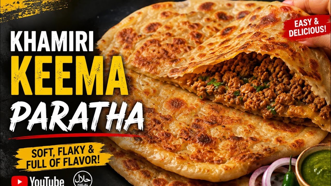 Khamiri Keema Paratha Easy Recipe 