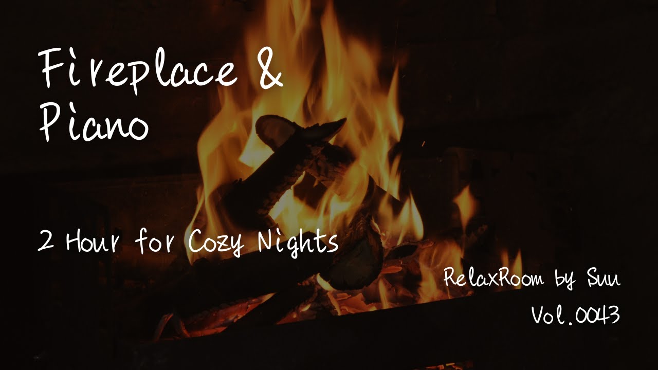 Fireplace & Piano for Cozy Nights – 2 Hour