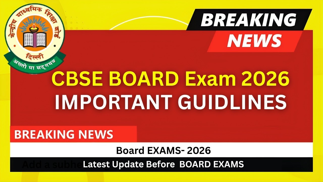 IMPORTANT Board Exam GUIDELINES ⚠️📘 | Class 10 Boards 2026 | Must Watch 💯