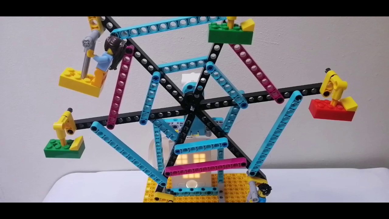 LEGO SPIKE NORIA Instrucciones de construcción paso a paso / Fair Ferris Wheel building instructions
