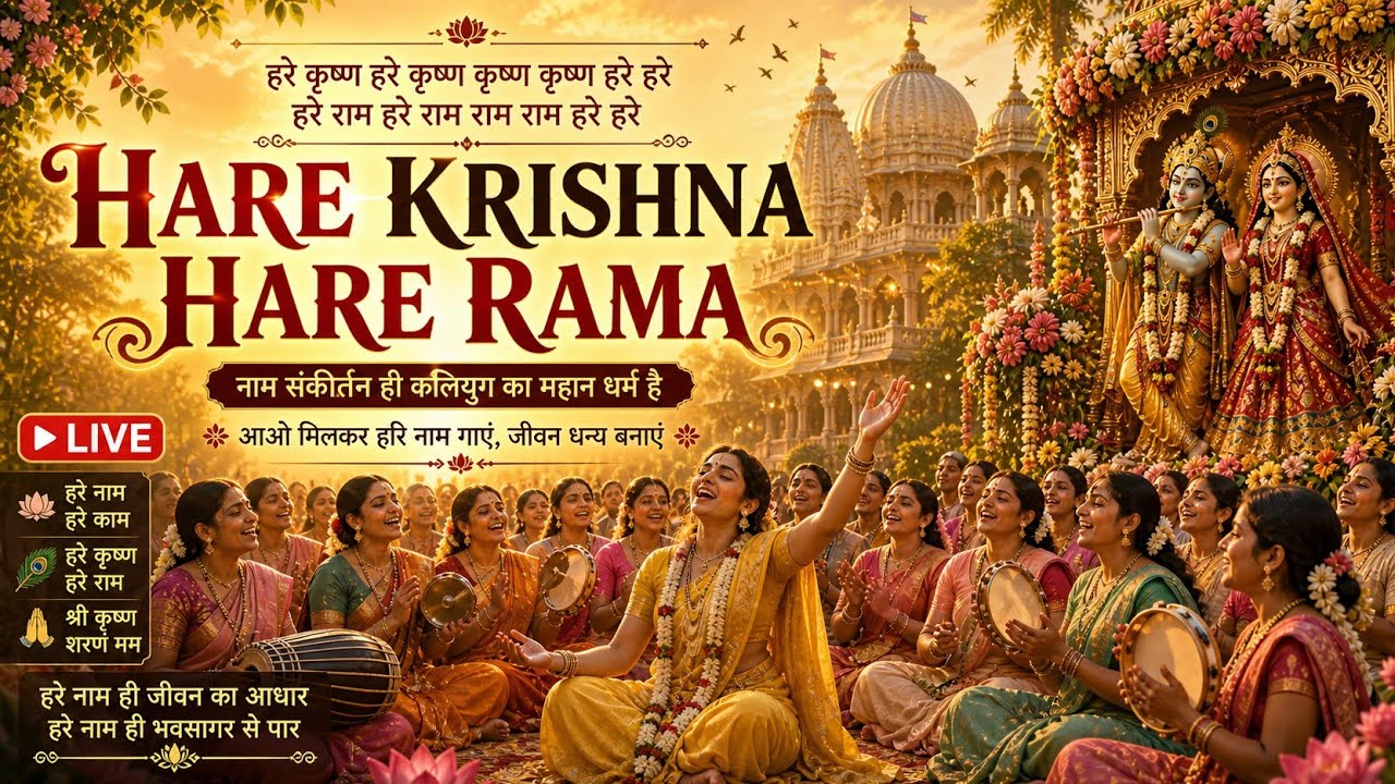 Hare Rama Hare Krishna | Powerful Mantra for Peace & Positivity 💙🙏