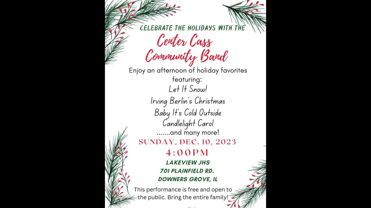 Here Comes Santa Claus by Gene Autry/Oakley Haldeman Covered by The Center Cass Community Band