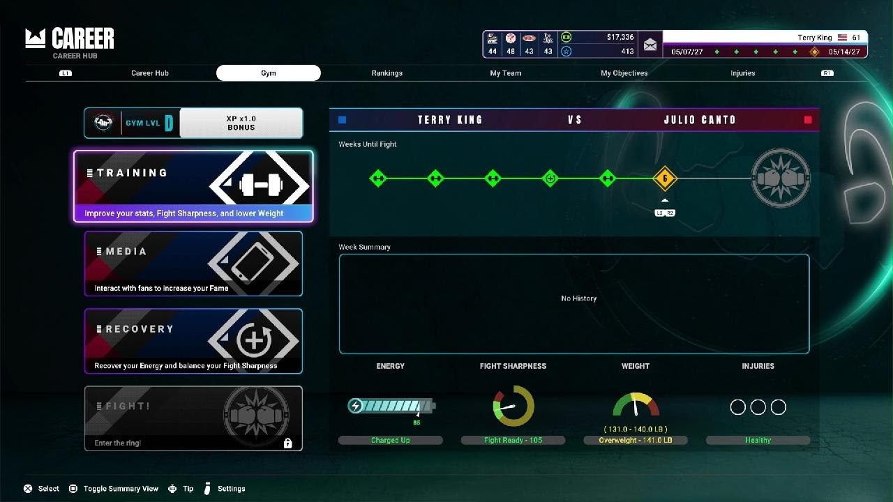 Undisputed_the grind 6th Professional fight.
