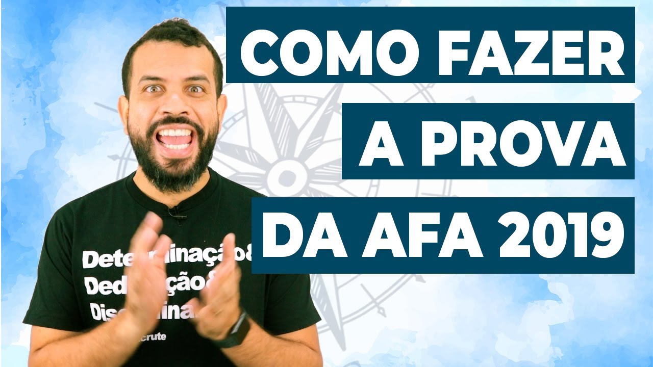 COMO FAZER A PROVA DA AFA