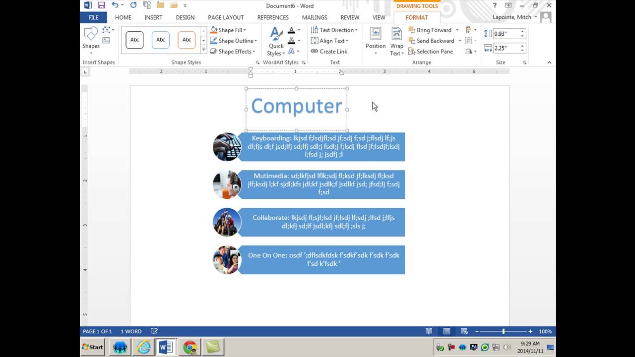 Fast and easy Infographics with Word or Powerpoint