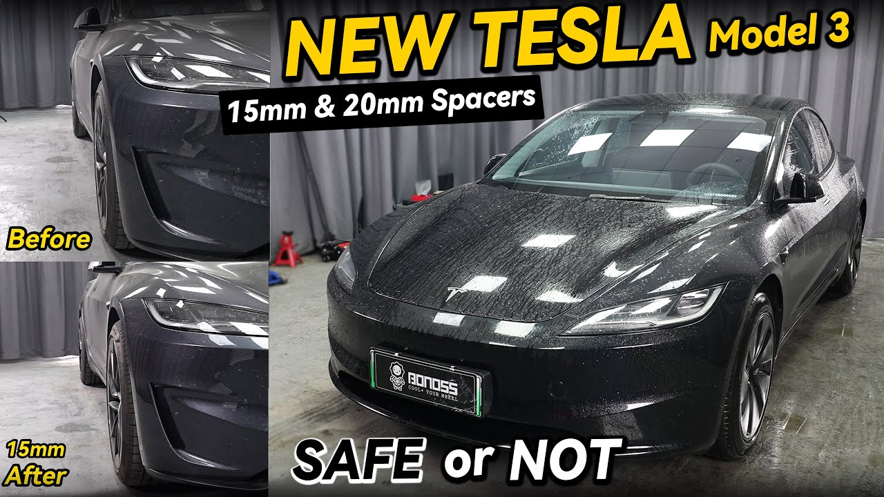 Tesla Model 3 15mm & 20mm Wheel Spacers: Smart Upgrade or Risky Mod?- BONOSS
