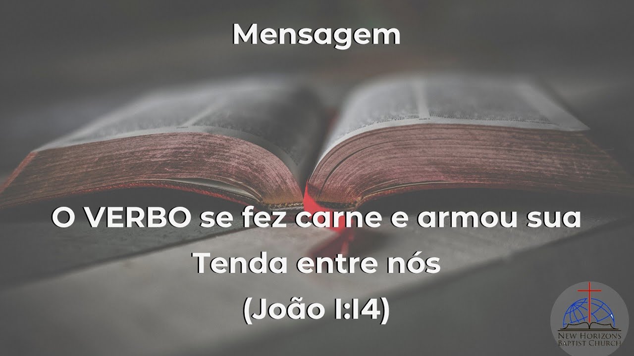 Pr. Henrique Davanso | O VERBO se fez carne e armou sua Tenda entre nós (João 1:14)