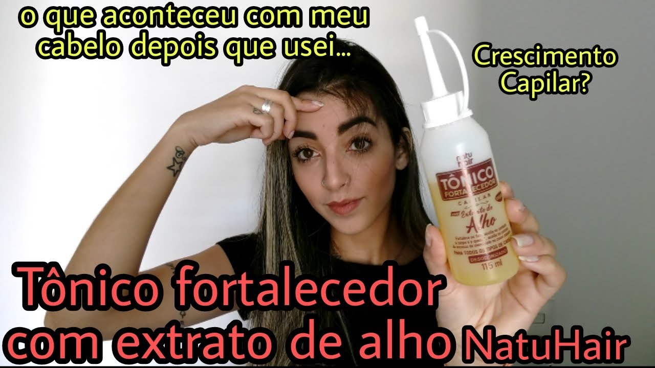 TÔNICO CAPILAR EXTRATO DE ALHO | NATU HAIR