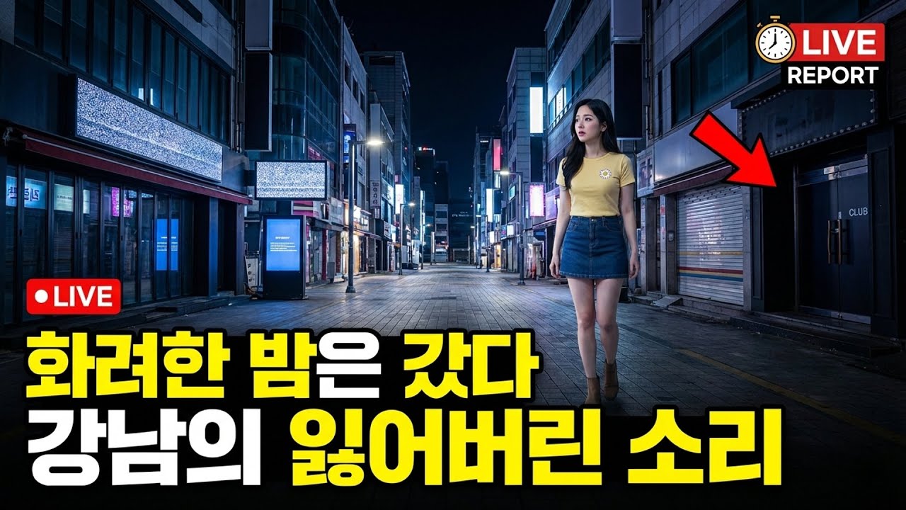 대한민국 밤의 제국 실종 강남 유흥가가 소리 없이 무너지는 진짜 이유
