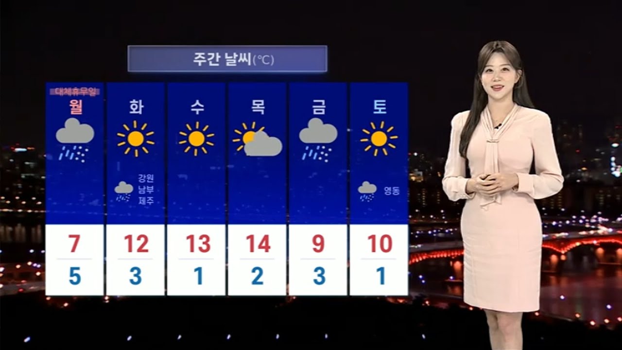 [날씨] 봄 기운 성큼, 큰 일교차 주의…대체 휴일 전국 비·눈 / 연합뉴스TV (YonhapnewsTV)
