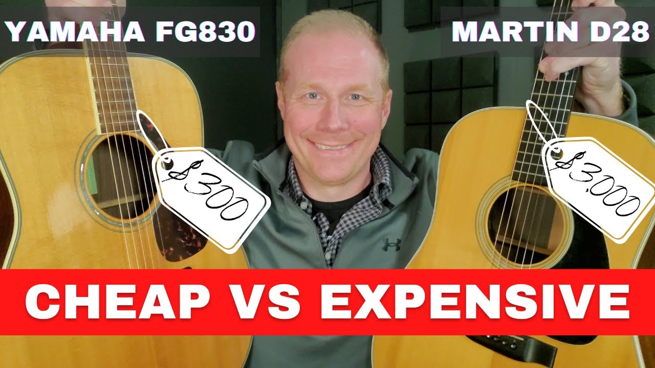 Yamaha FG830 vs Martin D28 // $300 vs $3000 Guitar // Cheap vs Expensive