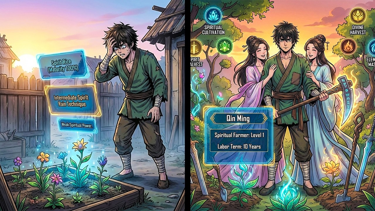He Was A BOTTOM-TIER Farmer Until He Found A CHEAT To STEAL Skills From PLANTS!