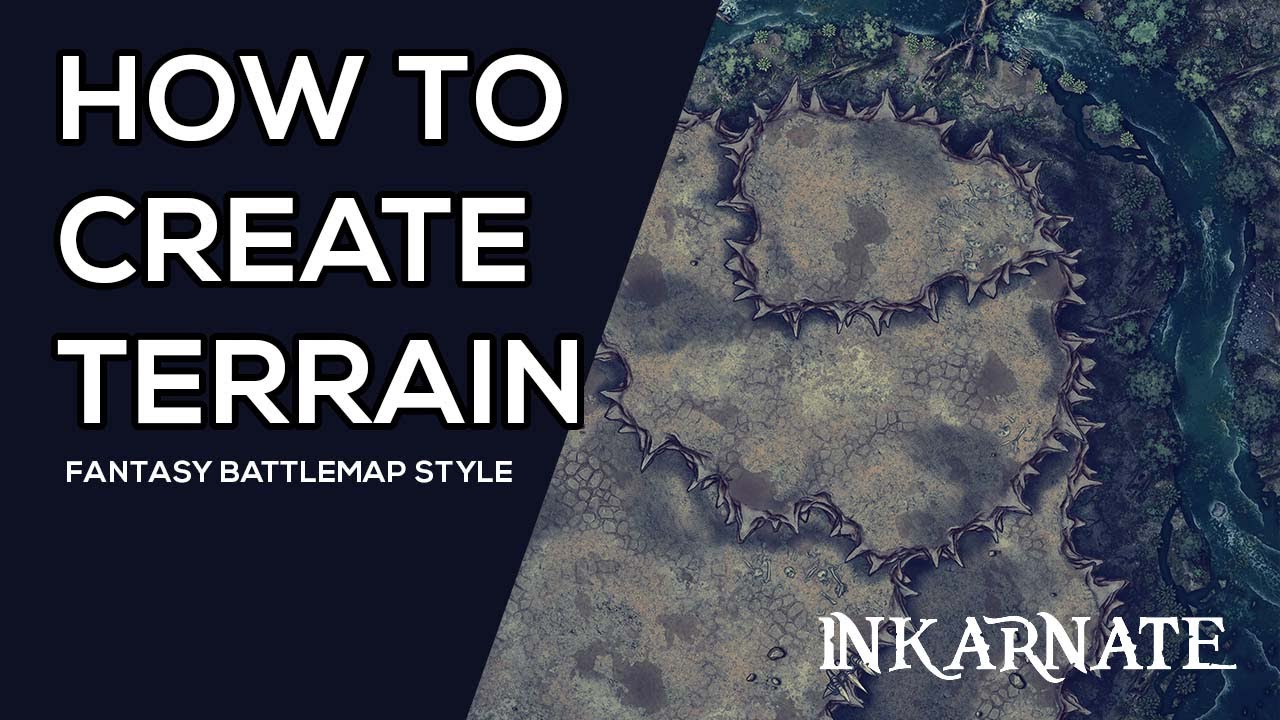 How to Create Terrain (Fantasy Battlemap) | Inkarnate Stream