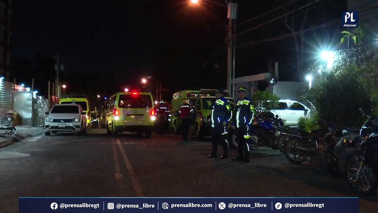 Deslizamiento en obra de zona 14 deja trabajadores soterrados: uno murió y buscan a más