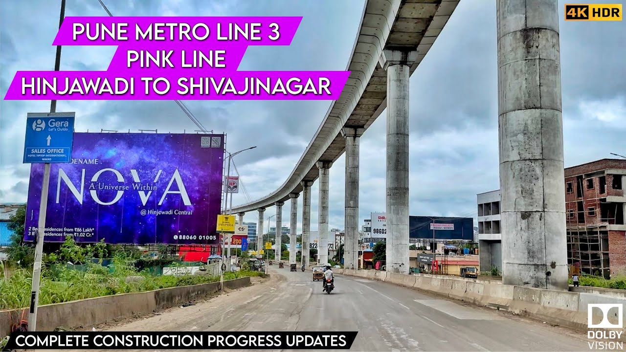 Pune Metro Line 3 | Hinjawadi to Shivajinagar | Sep’25 | 4K HDR Construction Progress Updates 