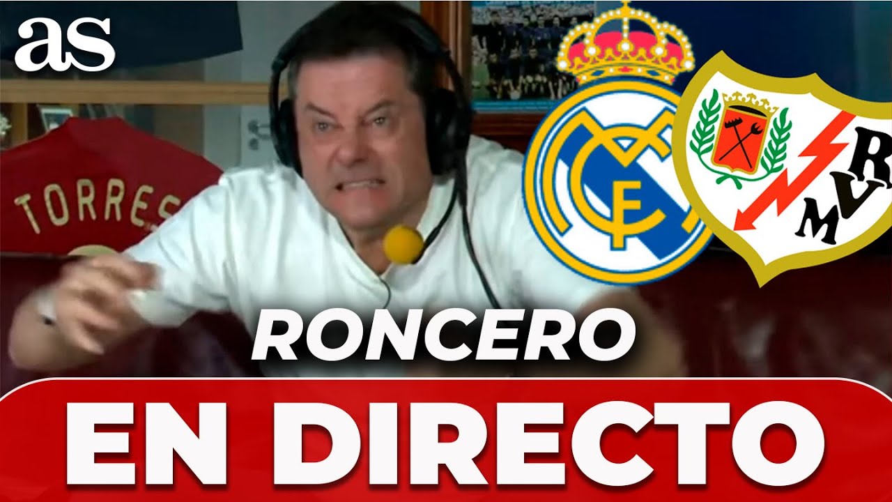 TOM&Aacute;S RONCERO REACCIONA EN DIRECTO al REAL MADRID vs. RAYO VALLECANO