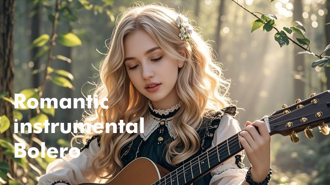 Bolero trữ tình, giai điệu nhẹ nhàng, tiết tấu chậm, piano và đàn dây, nhịp điệu nhẹ nhàng, thư giãn