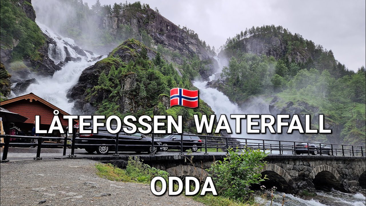LÅTEFOSSEN WATERFALL - Odda, Norway - Taken July 2023