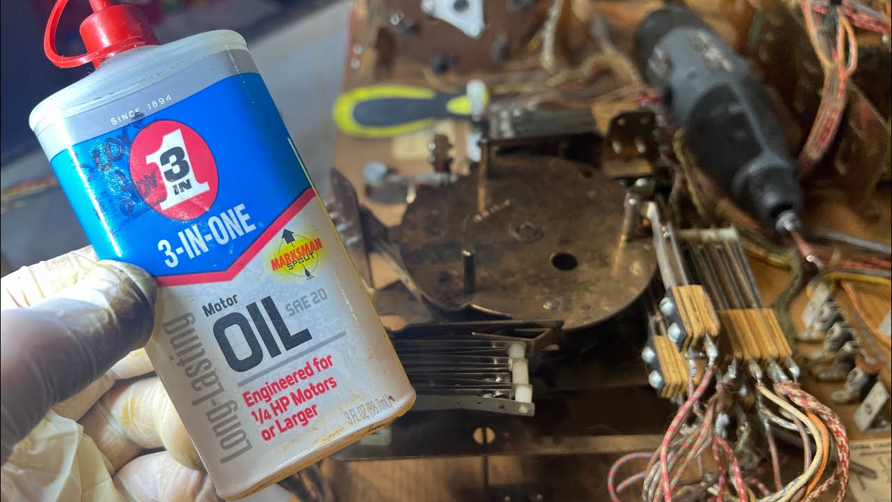 How to oil your score motor on your electromechanical (EM) pinball machine!