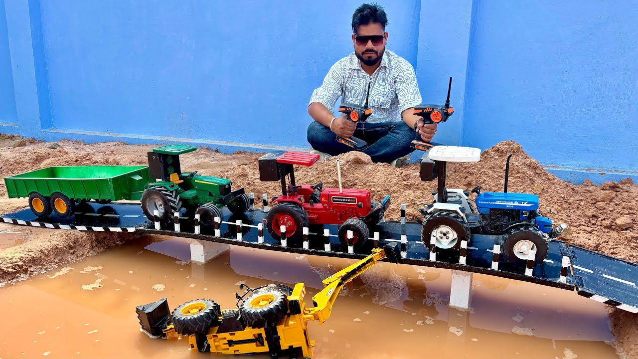 Tractor Trolley Vlog | JCB Accident | John Deere 5405, Mahindra 575, New Holland 3630 | 