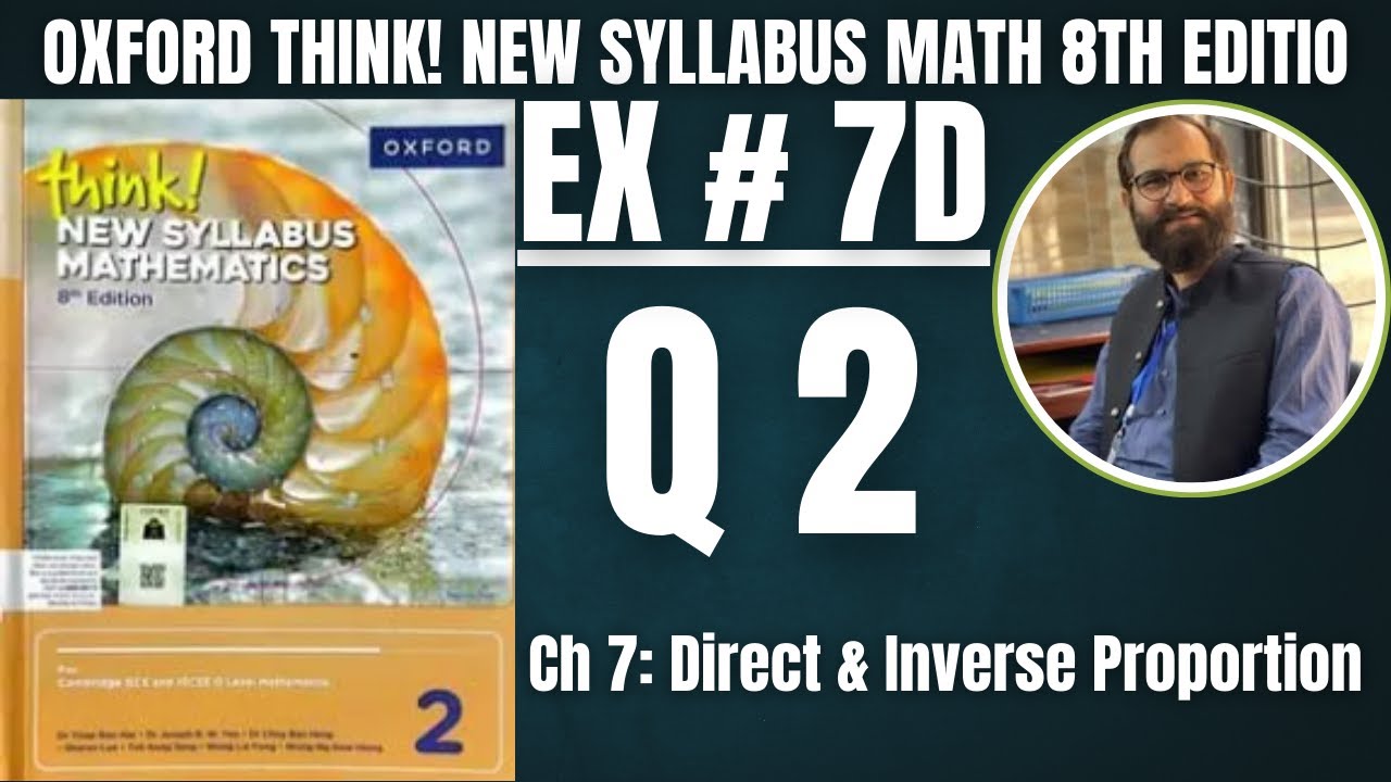 Exercise 7D Question 2 Oxford Think New Syllabus 8th Edition Math D2 Solutions
