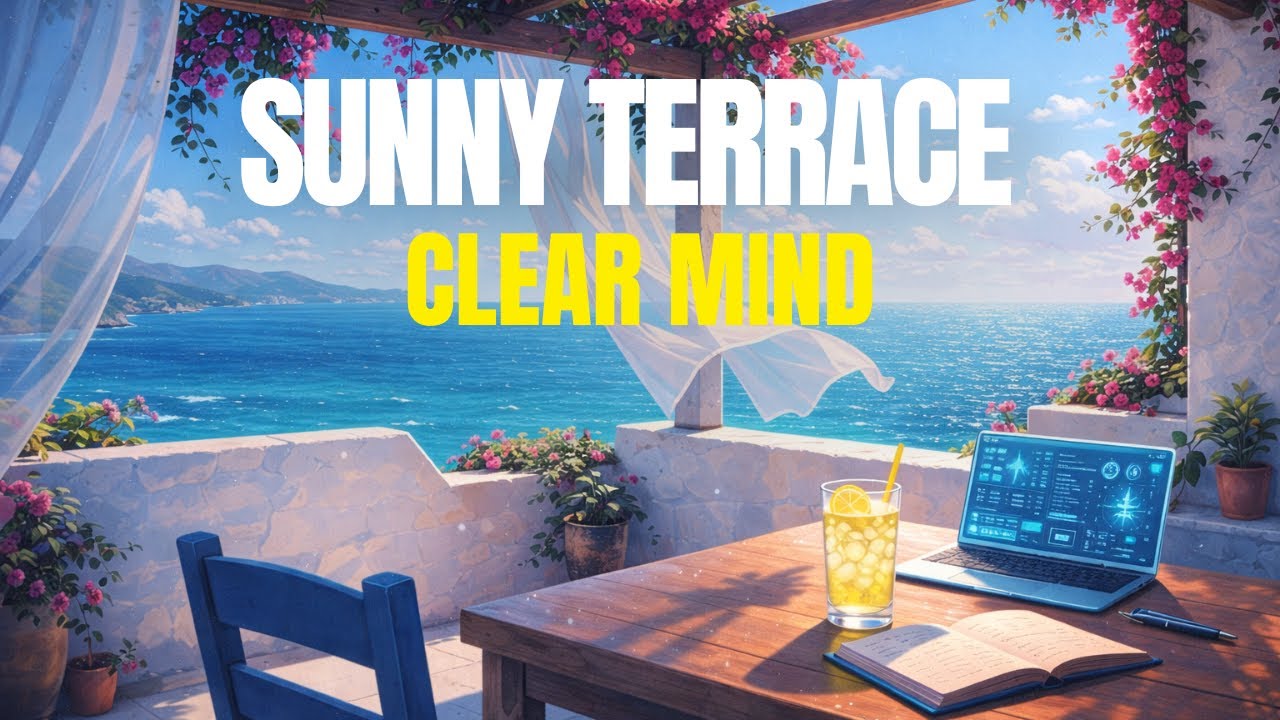 Mediterranean Terrace Lofi | Sunny Beats for Productivity & Good Vibes