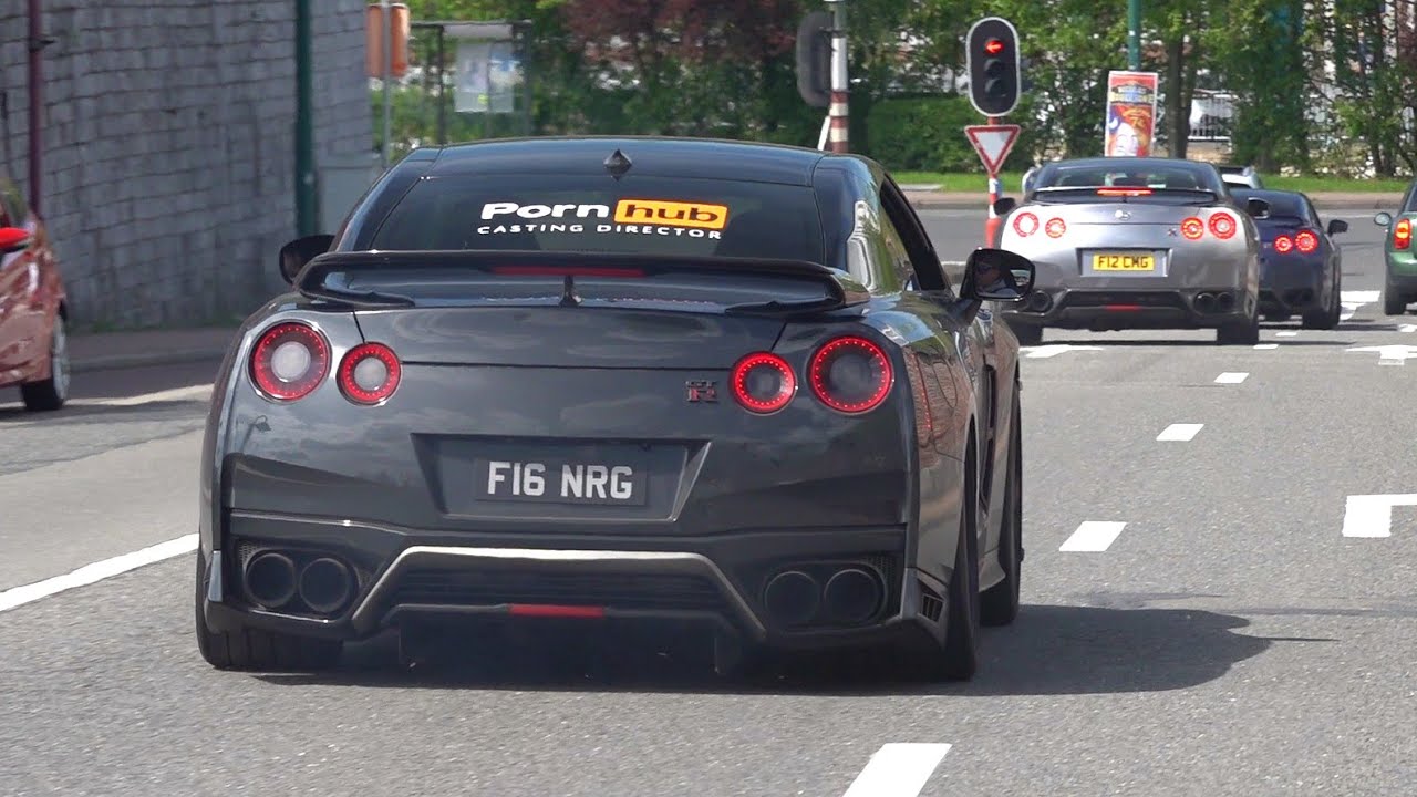 100+ Modified Nissan GT-R R35 Leaving Car Meet!
