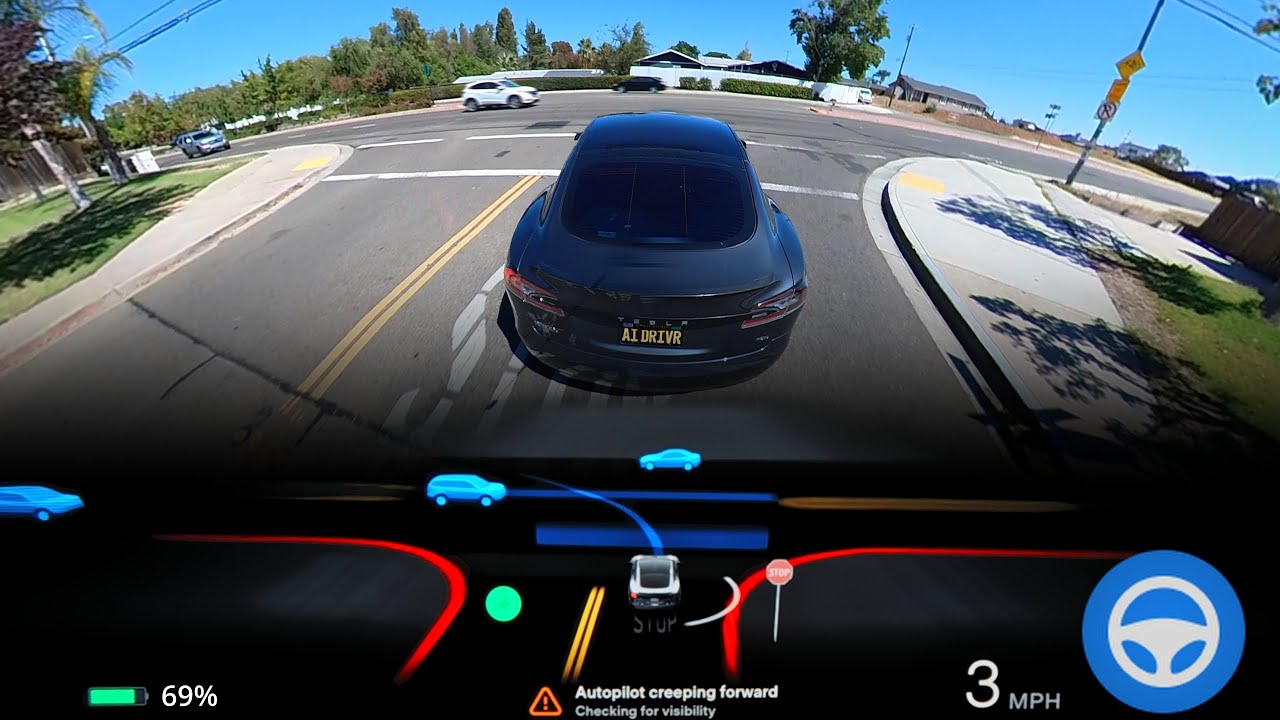 Tesla FSD BETA 10.69 &mdash; это... Отлично!